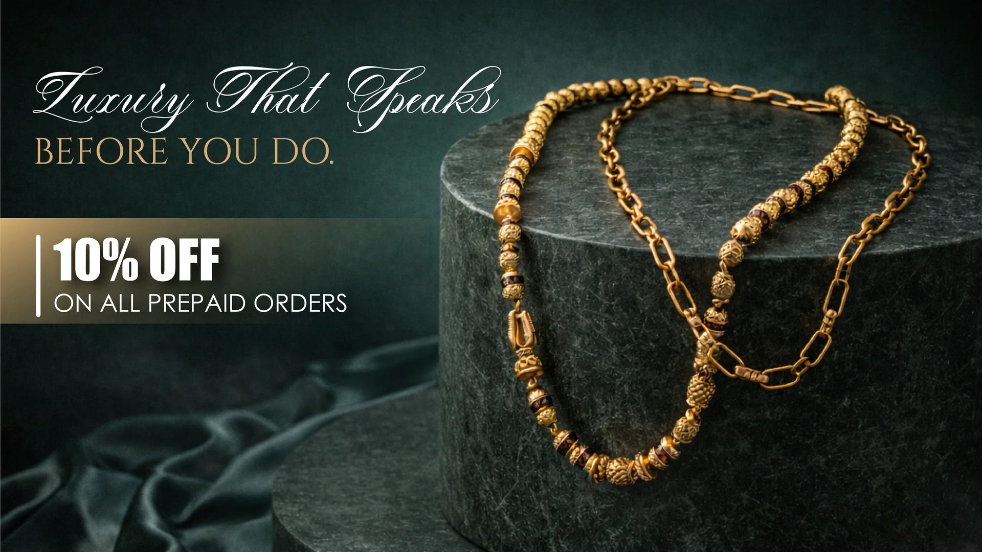 Timeless Elegance, Pure Gold Finish